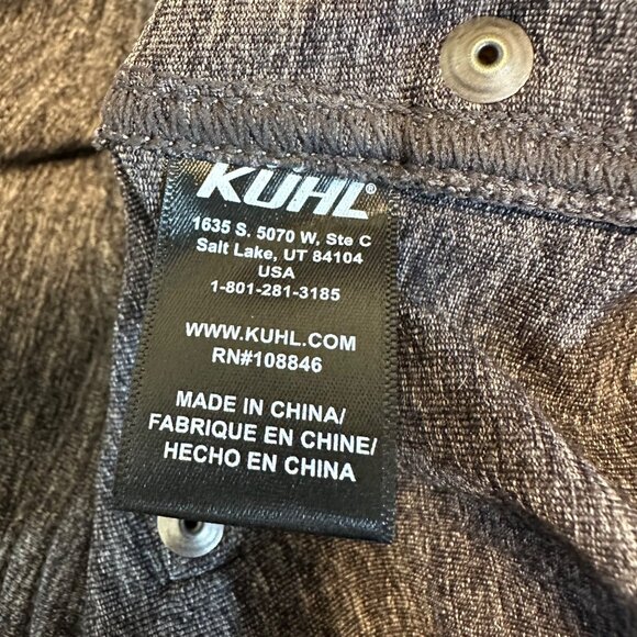 Kühl Womens Gray Heathered Drawstring Cargo Knit Pull On Pants Size 2 - Picture 10 of 12